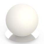Bola Sphere Table Lamp - Chrome / Opaline