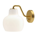 VL Ring Crown Wall Sconce - Polished Brass / Opal