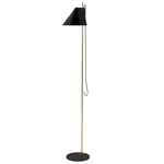 Yuh Floor Lamp - Black / Brass