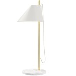 Yuh Table Lamp - White / Brass