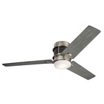 Chiara Ceiling Fan with Light - Brushed Nickel / Driftwood