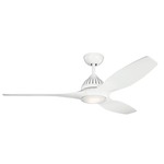 Jace Ceiling Fan with Light - White / White