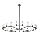 Revolve Chandelier - Urban Bronze / Clear