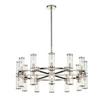 Revolve Chandelier - Polished Nickel / Clear