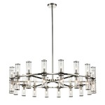 Revolve Chandelier - Polished Nickel / Clear