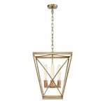 Lattice Pendant - Vintage Brass