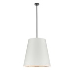 Calor Pendant - Urban Bronze / White Linen