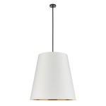 Calor Pendant - Urban Bronze / White Linen