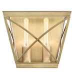 Lattice Wall Sconce - Vintage Brass