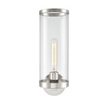 Revolve II Wall Sconce - Polished Nickel / Clear