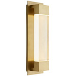 Charlie Outdoor Wall Sconce - Discontinued Model - Antique Brass / Clear