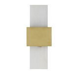 Constance Wall Sconce - Antique Brass / White