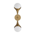 Augustus Wall Sconce - Antique Brass / Opal