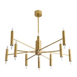 Bozeman Chandelier - Antique Brass