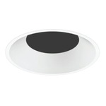 Entra 3IN Round Bevel Shower Trim with Sandblasted Lens - White