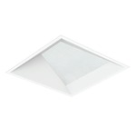 Entra 3IN Square Wall Wash Trim with Wall Wash Lens - White