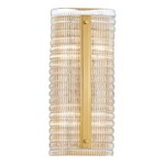 Athens Wall Sconce - Aged Brass / Clear