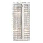 Athens Wall Sconce - Polished Nickel / Clear