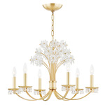 Beaumont Chandelier - Aged Brass / Crystal