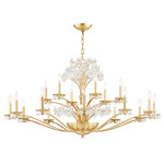 Beaumont Chandelier - Aged Brass / Crystal