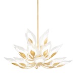 Blossom Chandelier - Gold Leaf / Clear
