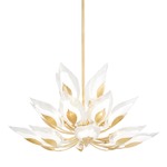 Blossom Chandelier - Gold Leaf / Clear