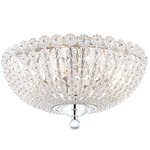 Floral Park Ceiling Light Fixture - Polished Nickel / Clear