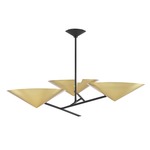 Equilibrium Chandelier - Black / Aged Brass