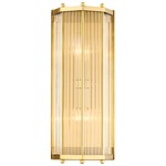 Wembley Wall Sconce - Aged Brass / Clear