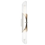 Lefferts Wall Sconce - Polished Nickel / Clear
