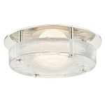 Heath Ceiling Light Fixture - Polished Nickel / Frosted