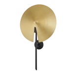 Equilibrium Wall Sconce - Black / Aged Brass