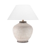 Malta Table Lamp - Ash / White