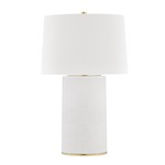 Borneo Table Lamp - White / White