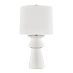 Amagansett Table Lamp - Ivory / White