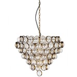 Bouquet Chandelier - Aged Brass / Clear