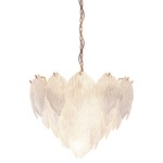 Acanthus Chandelier - Distressed Gold / Clear