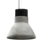 Light Bell Pendant - Black / Concrete