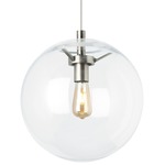 Palona Pendant - Satin Nickel / Clear