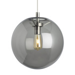 Palona LED Pendant - Satin Nickel / Smoke