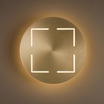 Shield Wall Sconce - Brushed Champagne / Acrylic