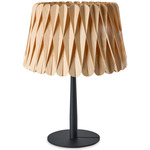 Lola Table Lamp - Matte Black / Natural Beech