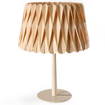 Lola Table Lamp - Matte Ivory / Natural Beech