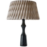 Lola Lux Table Lamp - Black / Grey Wood
