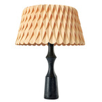 Lola Lux Table Lamp - Black / Natural Beech Wood