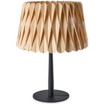 Lola Table Lamp - Matte Black / Natural Beech Wood