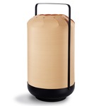 Chou Mini Portable Cordless Table Lamp - Matte Black / Natural Beech Wood
