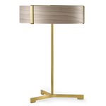 Thesis Table Lamp - Gold / Grey Wood