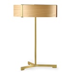 Thesis Table Lamp - Gold / Natural Beech Wood