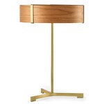 Thesis Table Lamp - Gold / Natural Cherry Wood